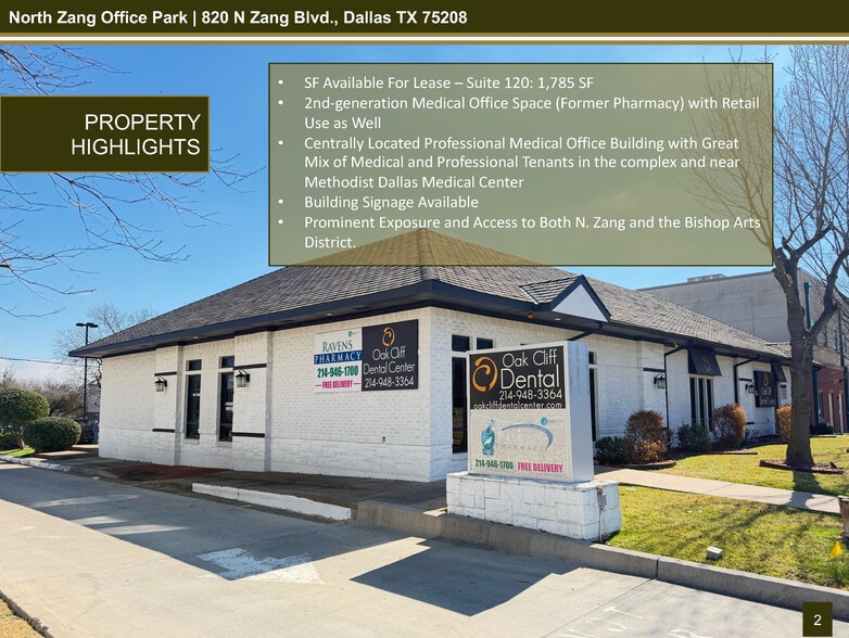 More Photos Of 820 N Zang Blvd, Dallas Medical For Lease