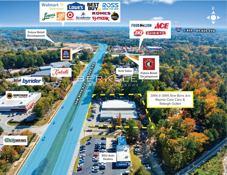 More Photos Of 5006 & 5008 New Bern Ave, Raleigh Showroom For Sale