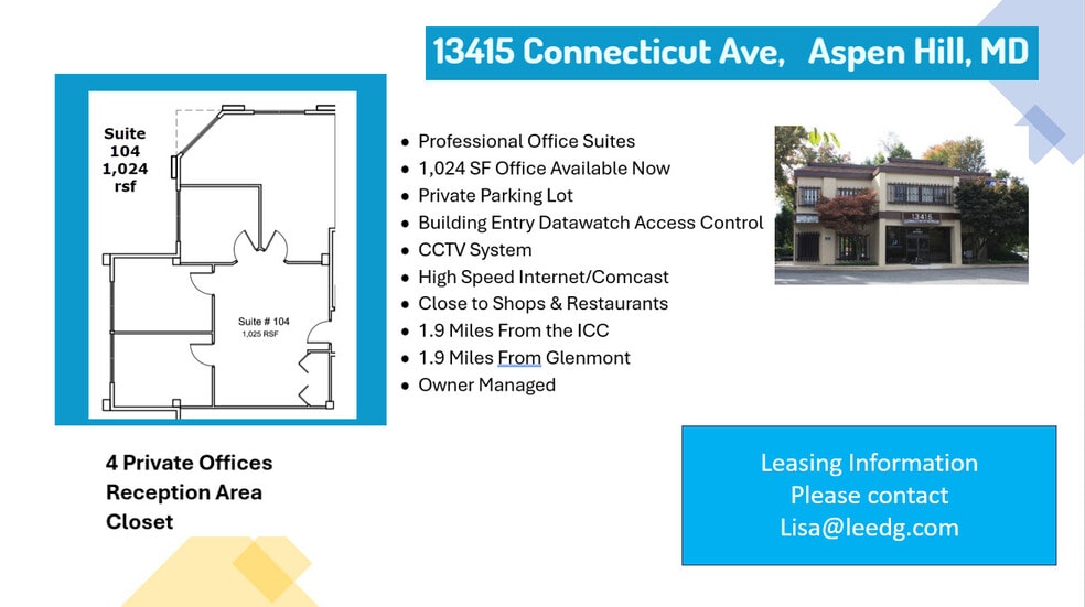 More Photos Of 13415 Connecticut Ave, Aspen Hill Office For Lease