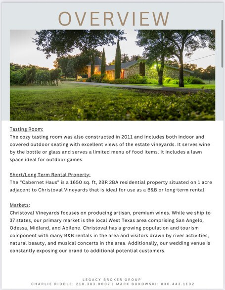 More Photos Of 5000 Cralle Rd, Christoval Winery Vineyard For Sale