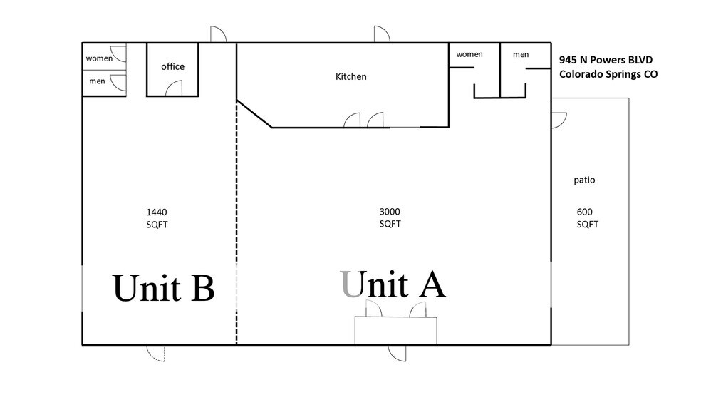 More Photos Of 945-955 N Powers & 5805-5845 Galley Rd, Colorado Springs Freestanding For Lease