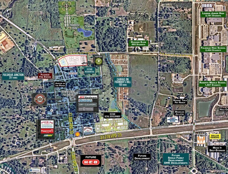 More Photos Of SEC of FM 359 & Huggins Dr, Fulshear Storefront For Lease