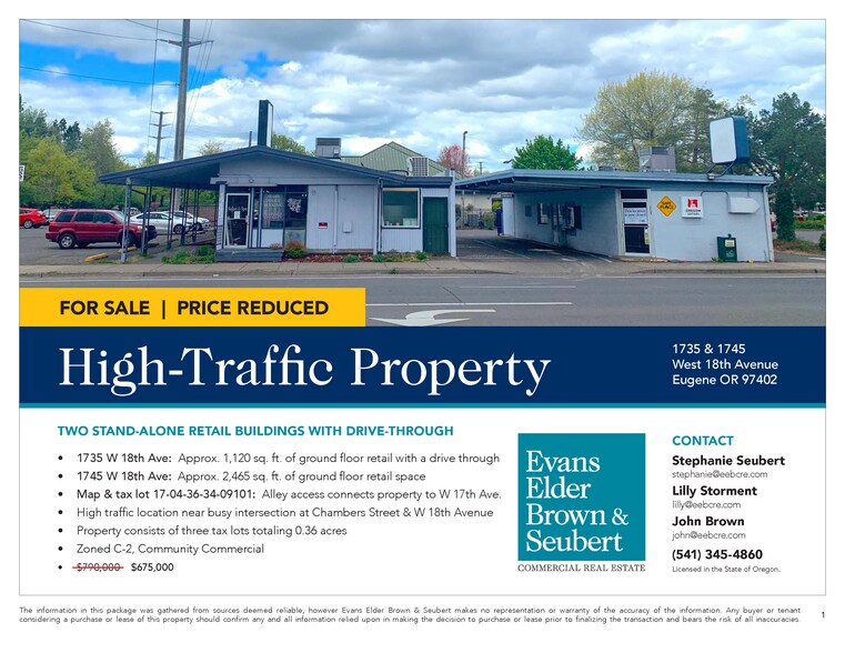 More Photos Of 1735 W 18th Ave, Eugene Convenience Store For Sale