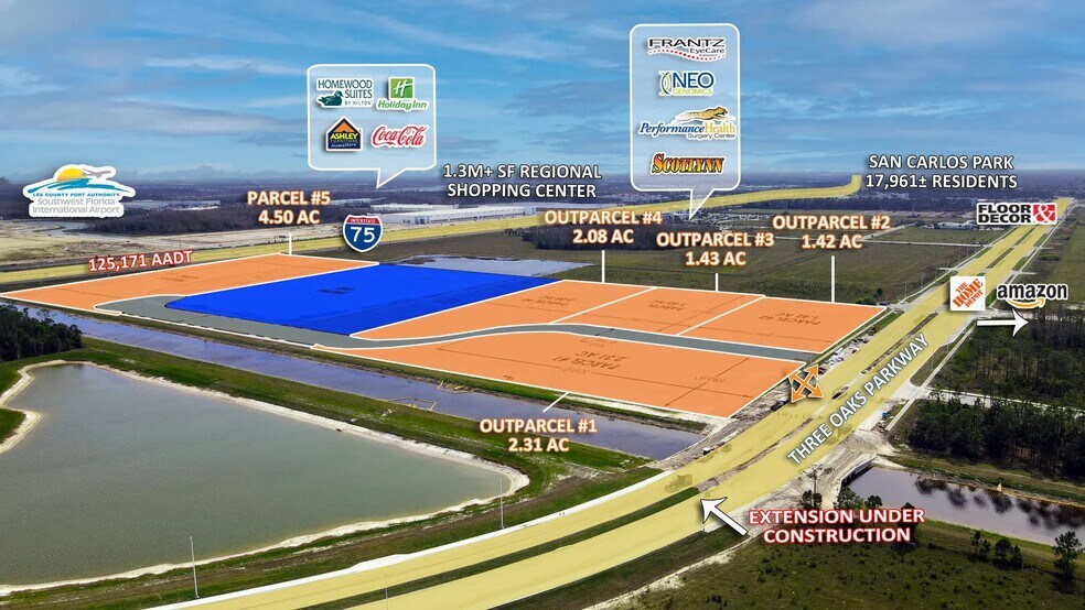 More Photos Of 16101 Three Oaks Parkway, Fort Myers Land For Sale