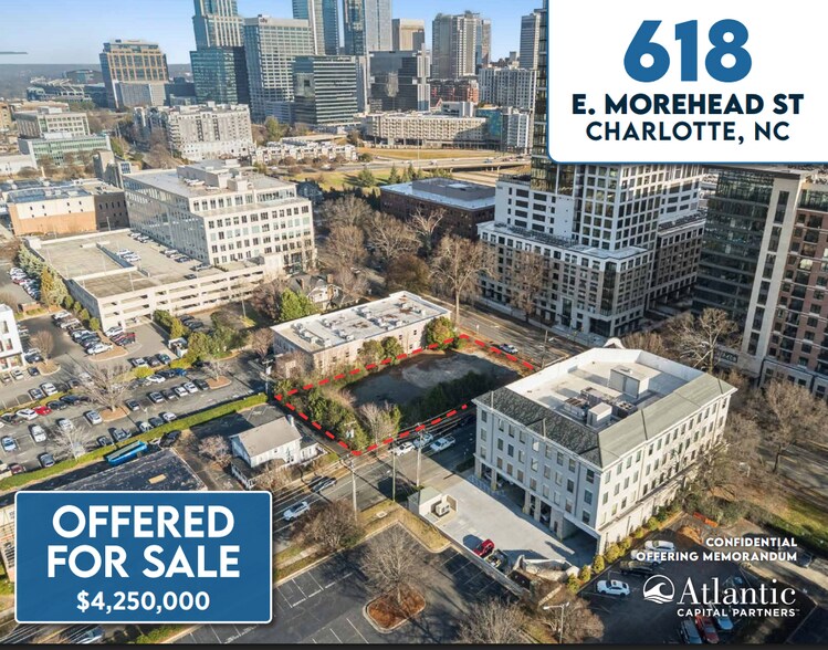 Primary Photo Of 618 E Morehead St, Charlotte Land For Sale