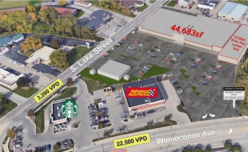 More Photos Of 999 W Winneconne Ave, Neenah Freestanding For Lease