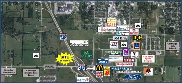 More Photos Of NWC Fir Rd. & I-49, Carthage Land For Sale
