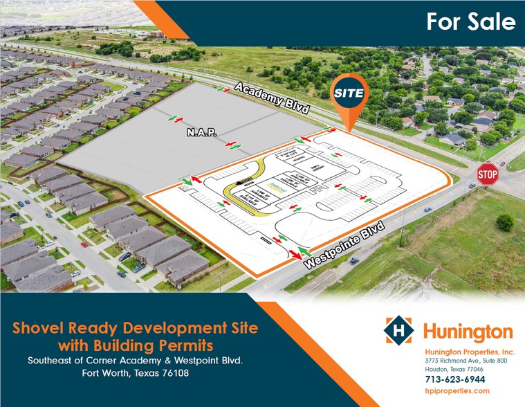 Primary Photo Of Southeast of Corner Academy & Westpoint Blvd. Fort, Fort Worth Land For Sale