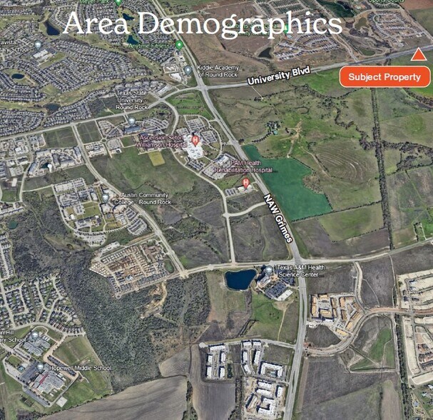 More Photos Of University Blvd & Lunata way, Round Rock Land For Sale