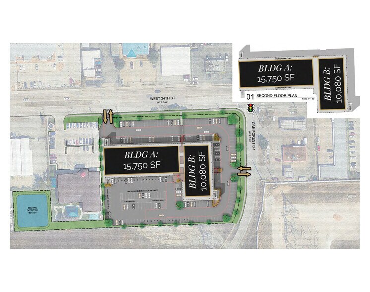 More Photos Of SWQ 34th St & Ella blvd, Houston Unknown For Lease