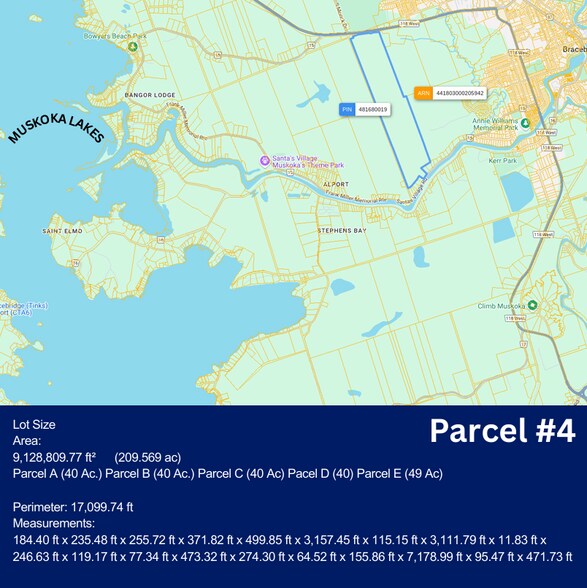 More Photos Of 190 Santas Village Road, Bracebridge Land For Sale