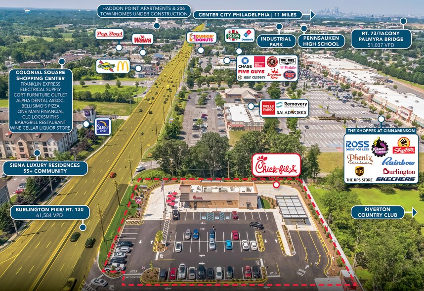 More Photos Of 301 US-130, Cinnaminson Fast Food For Sale