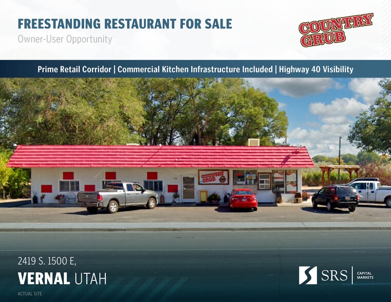 Primary Photo Of 2419 1500 E st, Vernal Restaurant For Sale