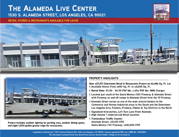 More Photos Of 1530 S Alameda St, Los Angeles General Retail For Lease