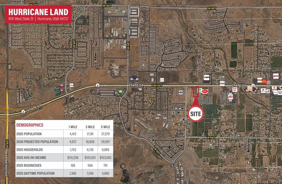 More Photos Of 1691 State Street, Hurricane Land For Sale
