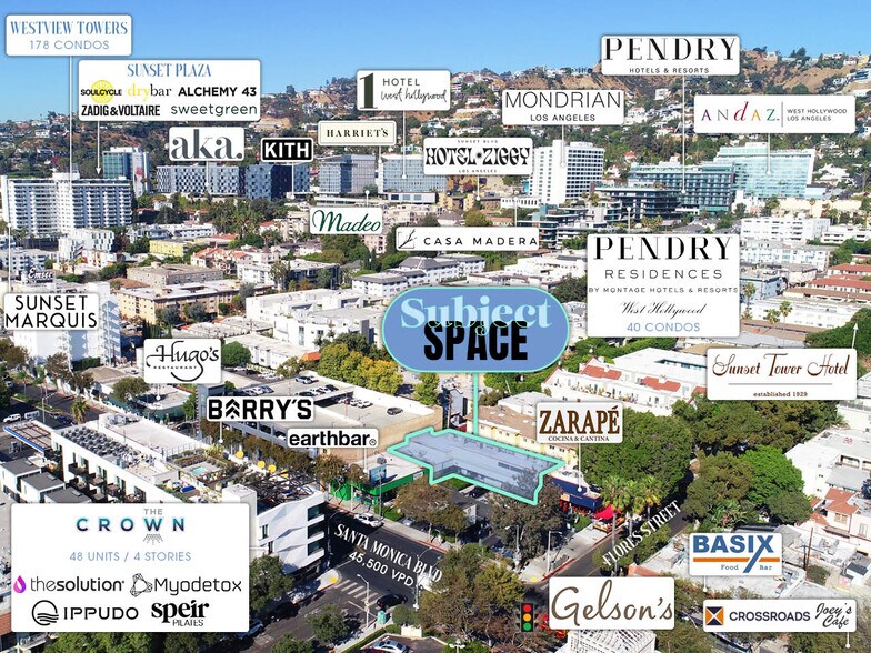 More Photos Of 8351-8365 Santa Monica Blvd, West Hollywood Restaurant For Lease