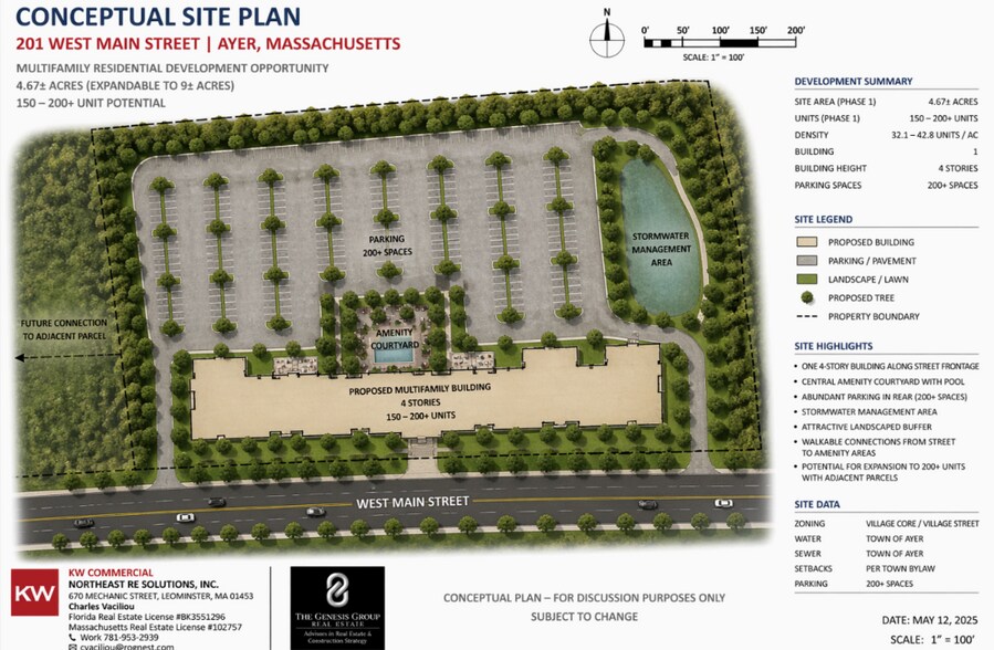 Primary Photo Of 201 W Main St, Ayer Land For Sale