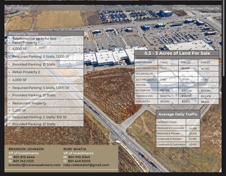 More Photos Of Pioneer Crossing & Market St, Saratoga Springs Land For Sale