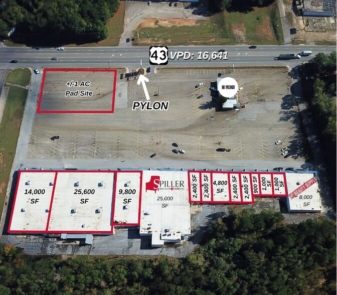 More Photos Of 33011 Highway 43, Thomasville Storefront For Lease