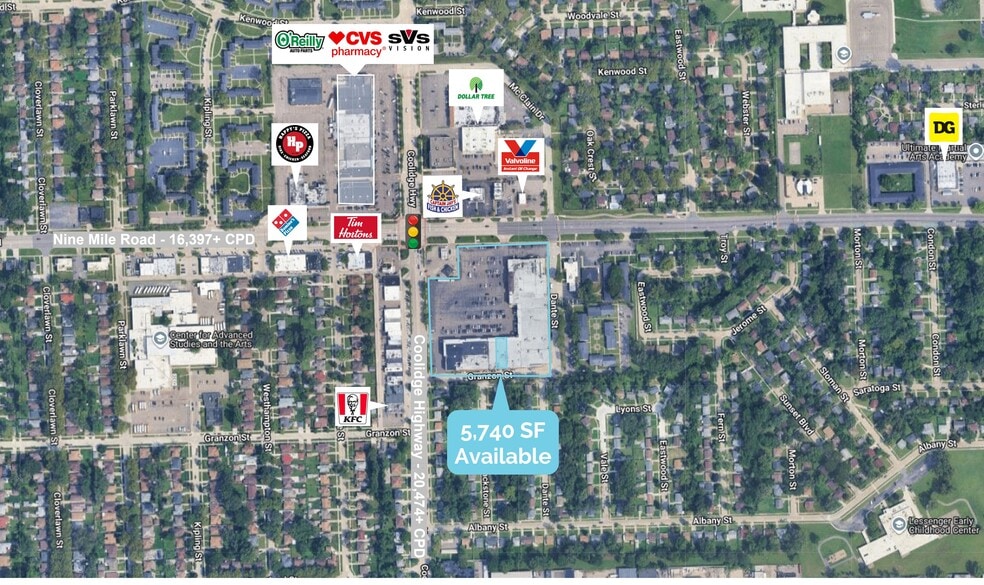 More Photos Of 22100-22150 Coolidge Hwy, Oak Park Storefront For Lease