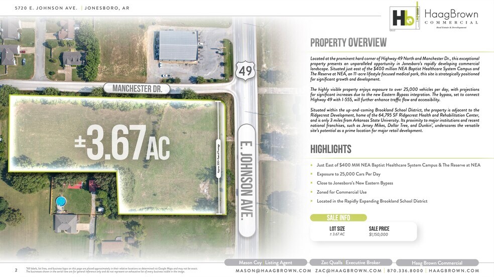 More Photos Of 5716-5720 E Johnson Ave, Jonesboro Land For Sale