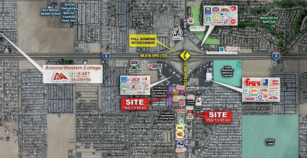 Primary Photo Of NWC Fortuna Rd & 35th, Yuma Freestanding For Lease
