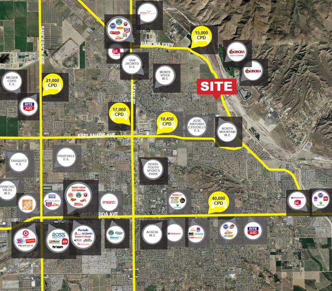 More Photos Of NWC Ramona Expressway & Main Street, San Jacinto Land For Sale
