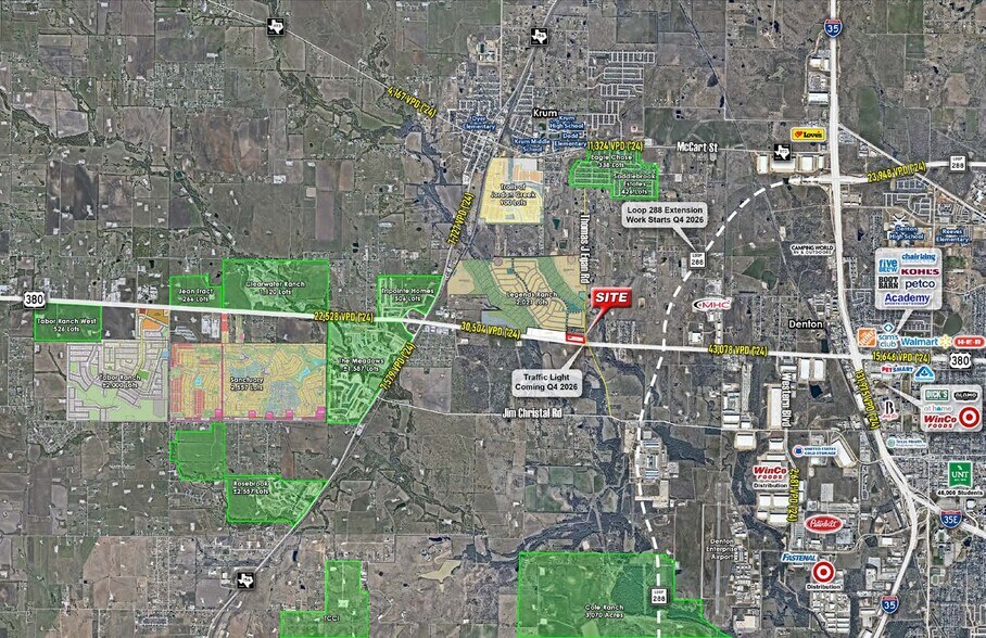More Photos Of NWC Hwy 380 & Thomas J Egan Rd, Krum Land For Sale