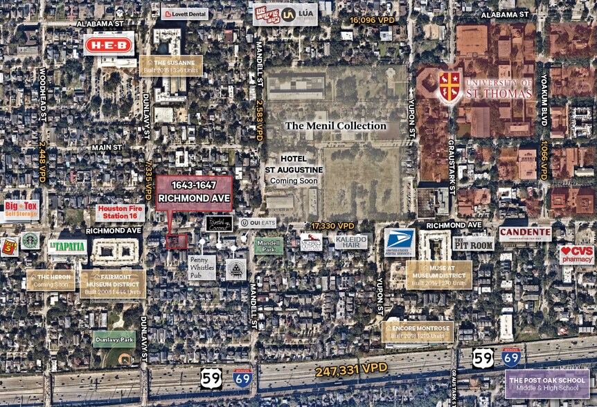 More Photos Of 1643-1647 Richmond Avenue, Houston Land For Sale