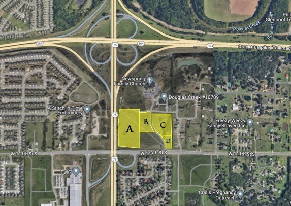 Primary Photo Of NE/C 111th & US HWY 75, Jenks Land For Sale