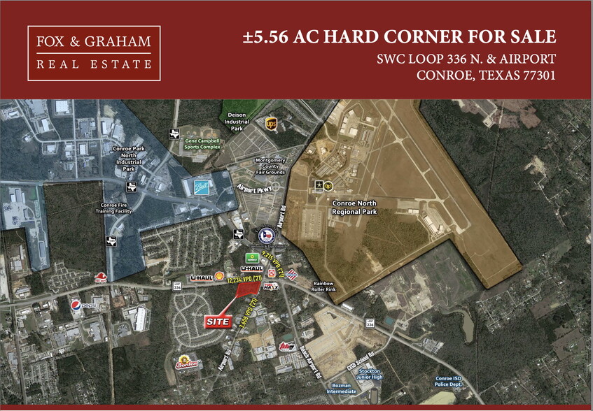 Primary Photo Of Loop 336 @ Airport, Conroe Land For Sale