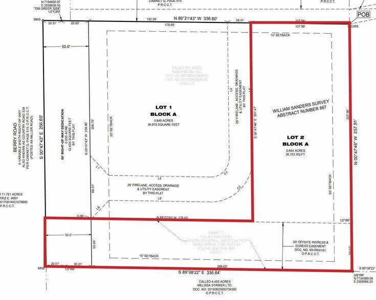 More Photos Of 2530 Miller Rd, Melissa Land For Sale