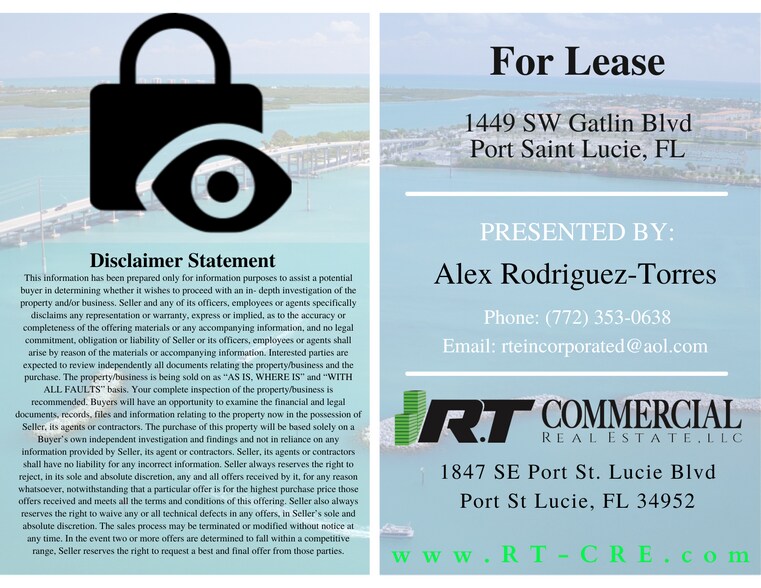 More Photos Of 1449 SW Gatlin Blvd, Port Saint Lucie Storefront For Lease