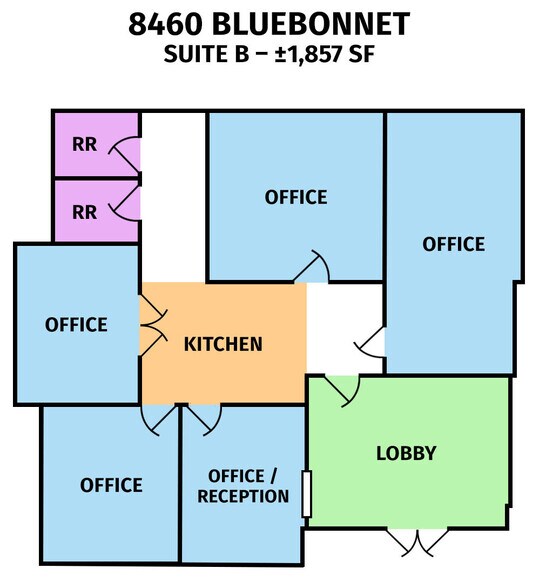 More Photos Of 8460 Bluebonnet Blvd, Baton Rouge Office For Lease