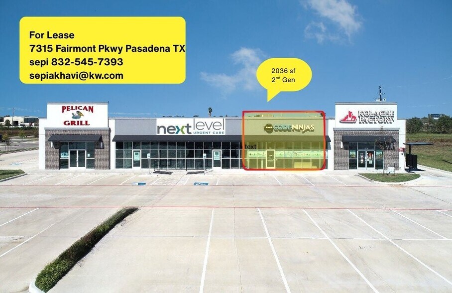 Primary Photo Of 7315 Fairmont Pkwy, Pasadena Storefront For Lease