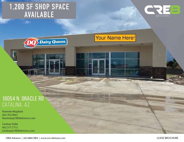 Primary Photo Of 16054 N Oracle Rd, Catalina Storefront Retail Office For Lease