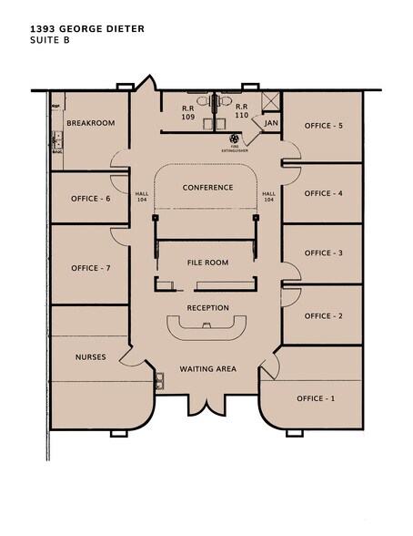 More Photos Of 1393 George Dieter Dr, El Paso Medical For Lease