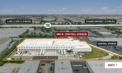 Primary Photo Of 888 N Central Ave, Wood Dale Warehouse For Lease