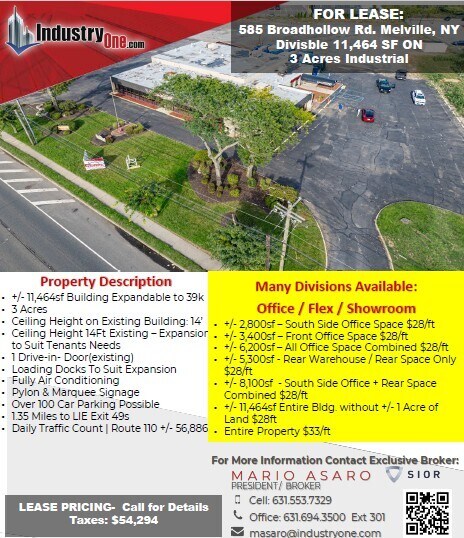 Primary Photo Of 585 Broadhollow Rd, Melville Warehouse For Lease