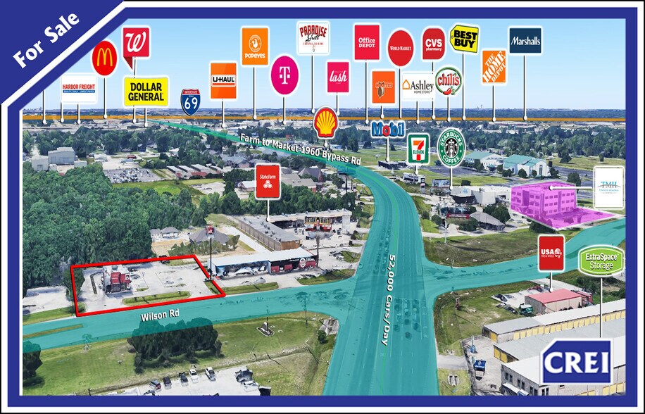 Primary Photo Of 18 Wilson Rd, Humble Fast Food For Sale