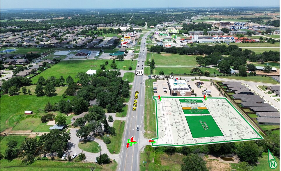 More Photos Of 1001 US-377, Aubrey Freestanding For Lease