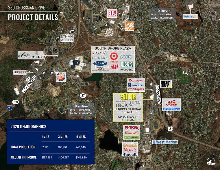 More Photos Of 200-380 Grossman Dr, Braintree Storefront For Lease