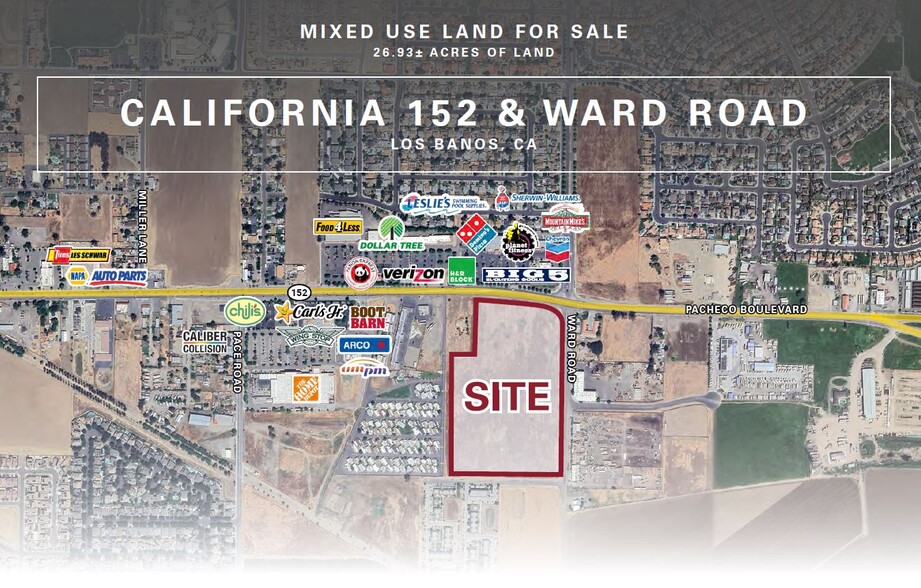 Primary Photo Of California 152 @ Ward Road, Los Banos Land For Sale