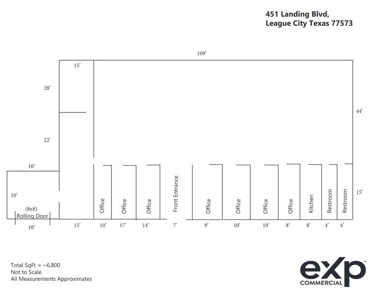 More Photos Of 451 Landing Blvd, League City Office For Sale
