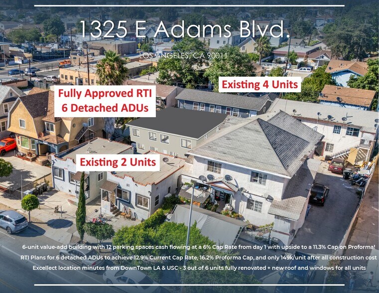 Primary Photo Of 1323 E Adams Blvd, Los Angeles Apartments For Sale