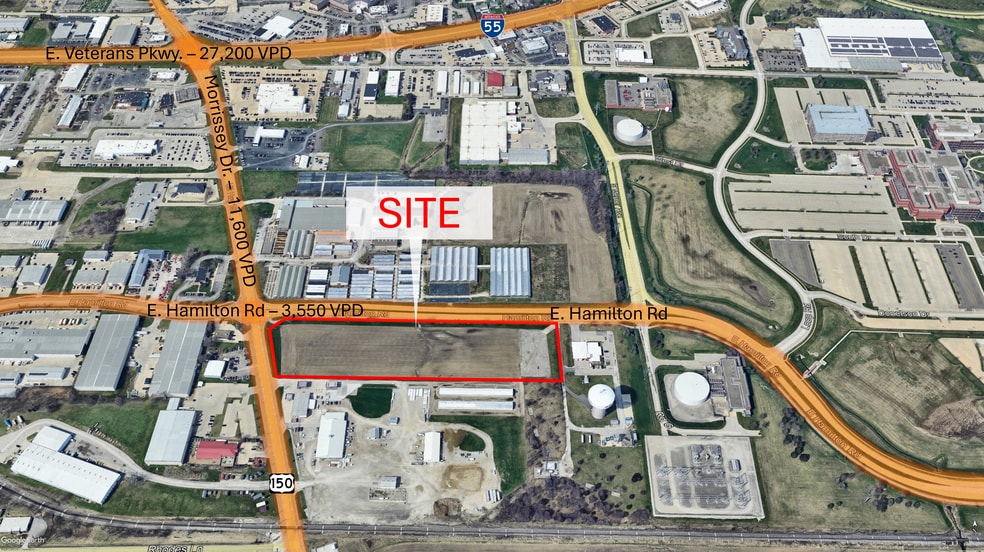 Primary Photo Of 1801 Hamilton Rd, Bloomington Land For Sale
