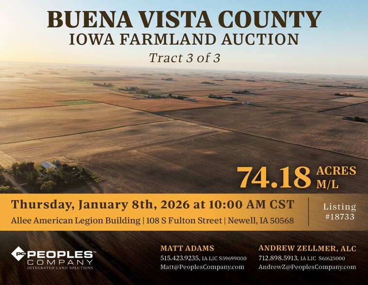 Primary Photo Of 2261 610th Street, Newell Land For Sale