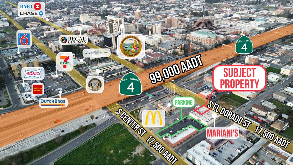 More Photos Of 345 S El Dorado St, Stockton Freestanding For Lease