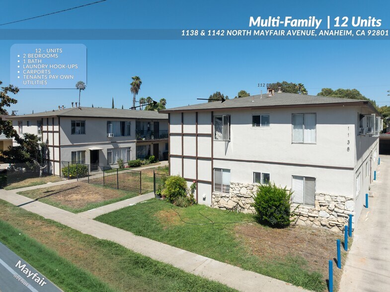Primary Photo Of 1138-1142 N Mayfair Ave, Anaheim Apartments For Sale
