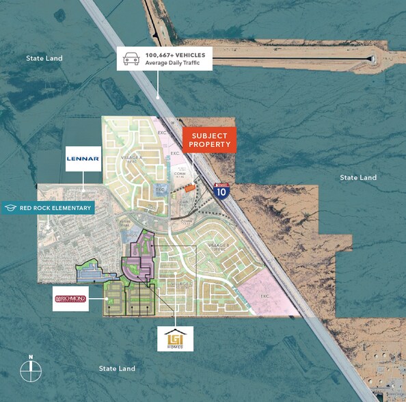 Primary Photo Of 22593 E Sasco Rd, Red Rock Land For Sale